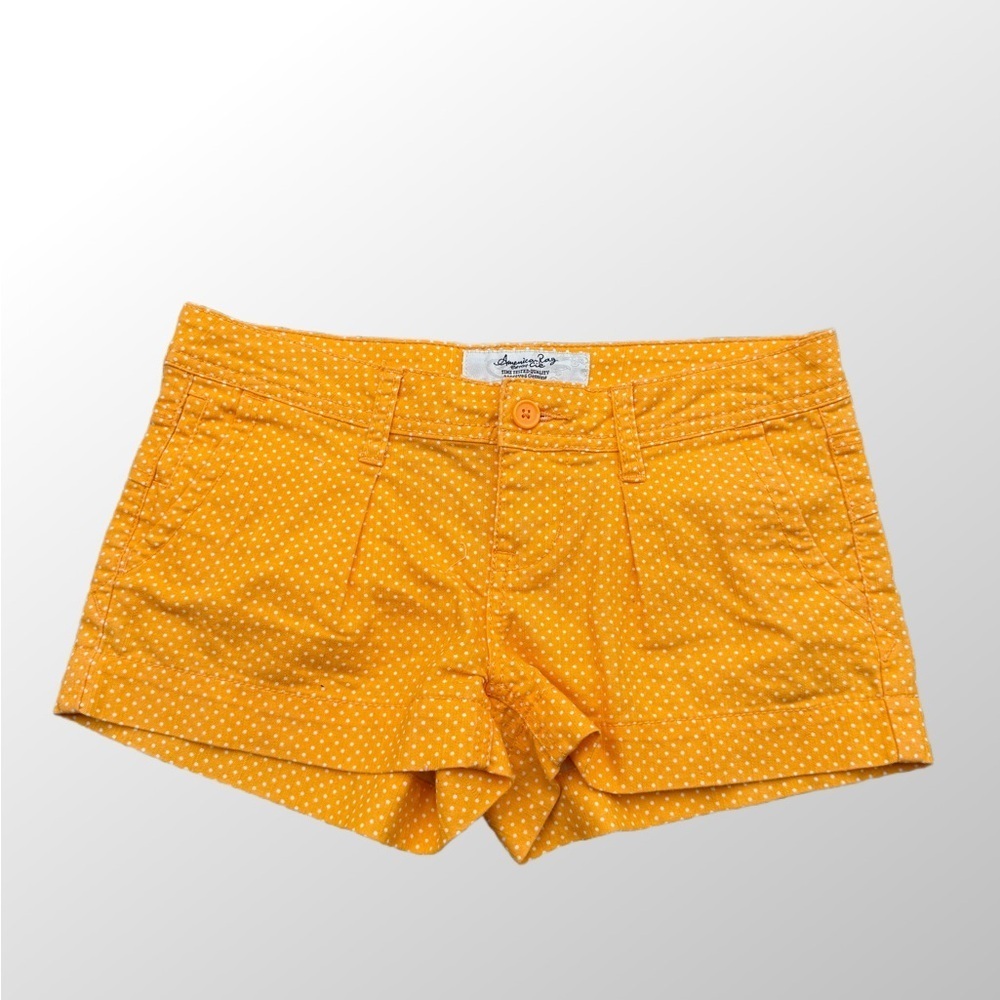 American Rag Yellow Polka Dot High Waist Shorts